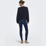 ONLY Only dame striktrøje ONLSIMONI Pullover Night Sky