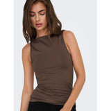 ONLY Only dame top ONLLONE Top Seal Brown