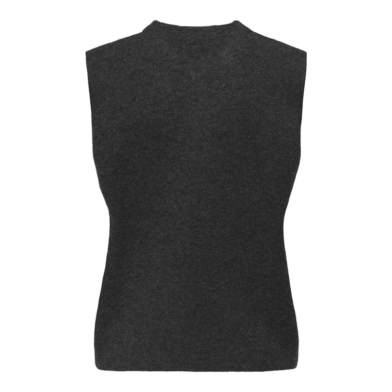 ONLY Only dame vest ONLANNELI Vest Dark grey melange