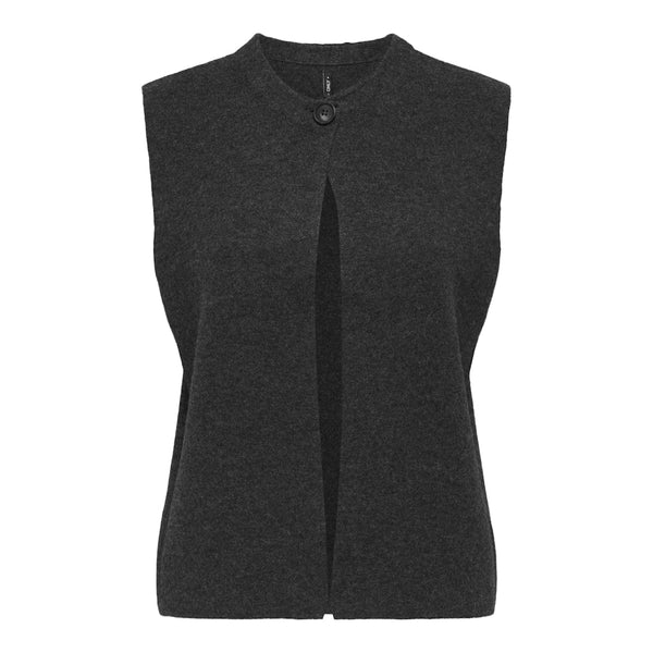 ONLY Only dame vest ONLANNELI Vest Dark grey melange