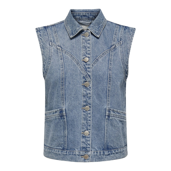 ONLY Only dame vest ONLKENNEDY Vest Medium blue denim