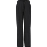 PIECES PIECES DAME BUKSER PCFALKA Pant Black White Pinstripe