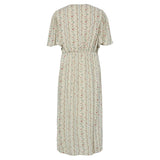 PIECES PIECES DAME KJOLE PCTAITLYN Dress Birch Striped Flower