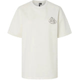 PIECES PIECES DAME T-SHIRT PCJELMA Restudsalg Coconut Milk Delicioso Sunday Brunch