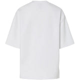 PIECES PIECES DAME T-SHIRT PCMUNA T-shirt Bright White Black Embroidery