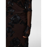 PIECES PIECES Dame Kjole PCOffia Restudsalg Delicioso Black Satin Band