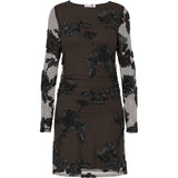 PIECES PIECES Dame Kjole PCOffia Dress Delicioso Black Satin Band