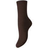 PIECES PIECES Dame Strømper PCMarta Socks Hot Fudge