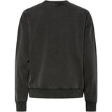 PIECES PIECES Dame Sweatshirt PCChilli Restudsalg Black Washed