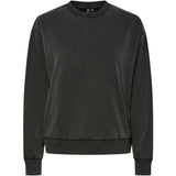 PIECES PIECES Dame Sweatshirt PCChilli Restudsalg Black Washed