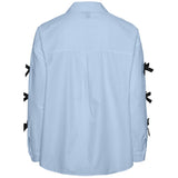 PIECES PIECES X DITTE ESTRUP X CILLE FJORD PCBELL SHIRT Restudsalg Nantucket Breeze BLACK BOWS