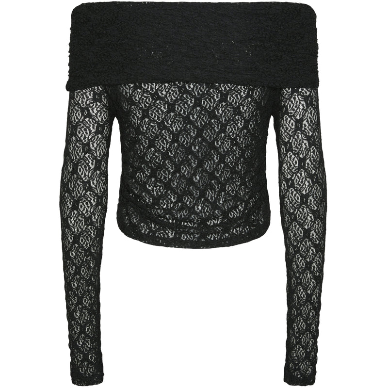 PIECES PIECES X DITTE ESTRUP X CILLE FJORD PCGAYA OFF SHOULDER TOP Blouse Black