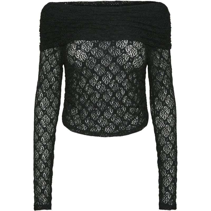 PIECES PIECES X DITTE ESTRUP X CILLE FJORD PCGAYA OFF SHOULDER TOP Blouse Black