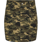 PIECES PIECES X DITTE ESTRUP X CILLE FJORD PCJESSICA SHORT SKIRT Skirt Burnt Olive Camouflage Print