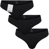 PIECES PIECES dame 3-pack thong PCNAMEE Underwear Black