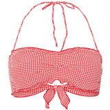 PIECES PIECES dame bikini PCKIA Swimwear Lychee Pattern SNOW WHITE CHECK