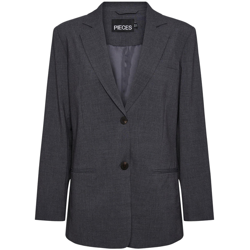 PIECES PIECES dame blazer PCLUISA Restudsalg Grey Melange