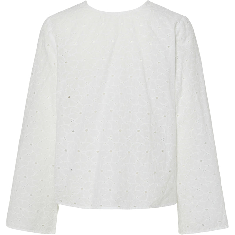 PIECES PIECES dame bluse PCAVERY Blouse Bright White