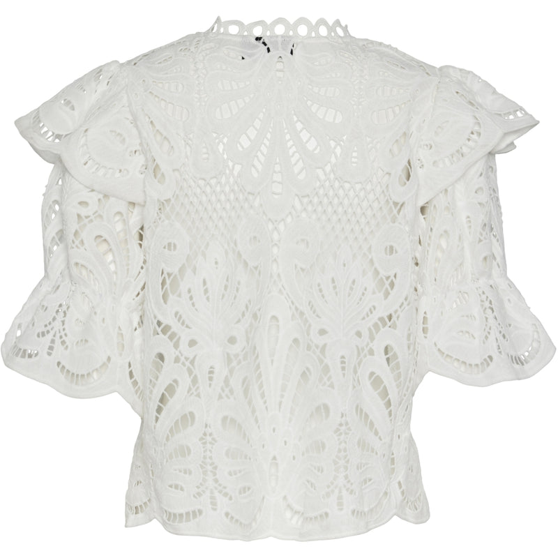 PIECES PIECES dame bluse PCLYKKE Blouse Bright White