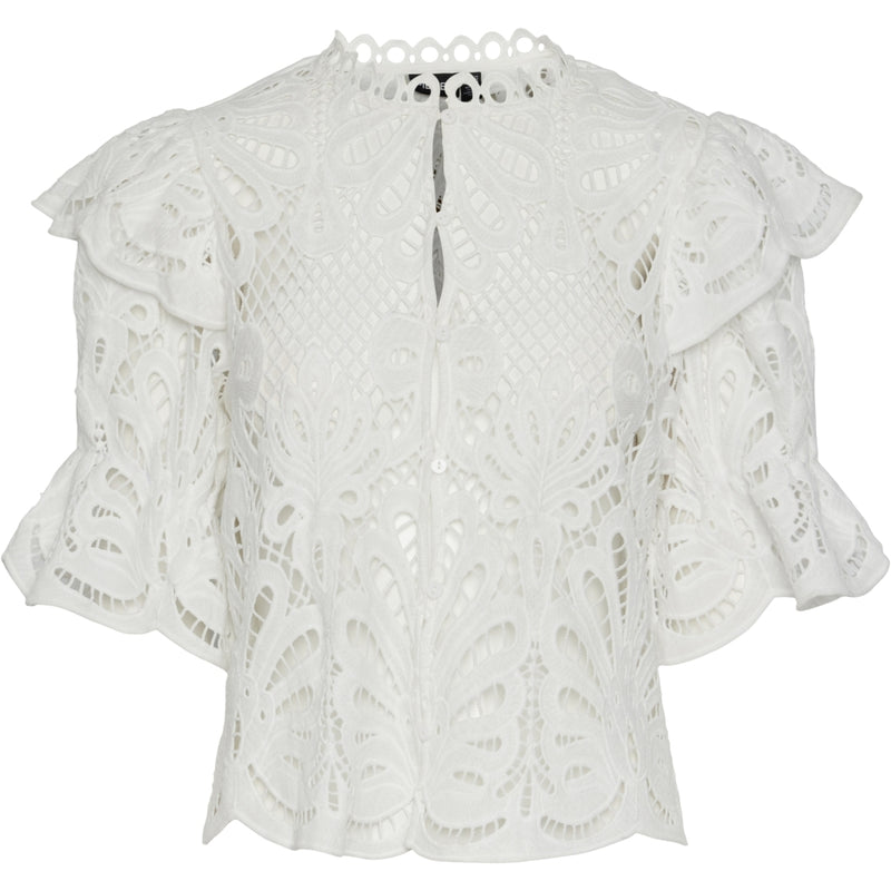 PIECES PIECES dame bluse PCLYKKE Blouse Bright White