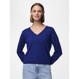 PIECES PIECES dame bluse PCNATALIE Knit Bellwether Blue