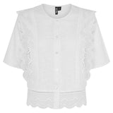 PIECES PIECES dame bluse PCSIMINA Blouse Cloud Dancer