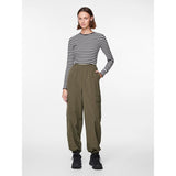 PIECES PIECES dame bukser PCANNA Pant Deep Lichen Green