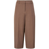 PIECES PIECES dame bukser PCBLOSSOM Pant Coffee Quartz
