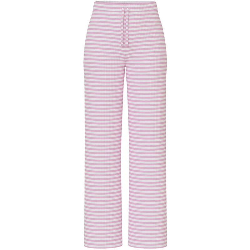 PIECES PIECES dame bukser PCLAYA Pant Bright White Pirouette