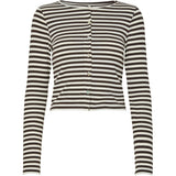 PIECES PIECES dame cardigan PCLAYA Cardigan Chicory Coffee Coconut milk