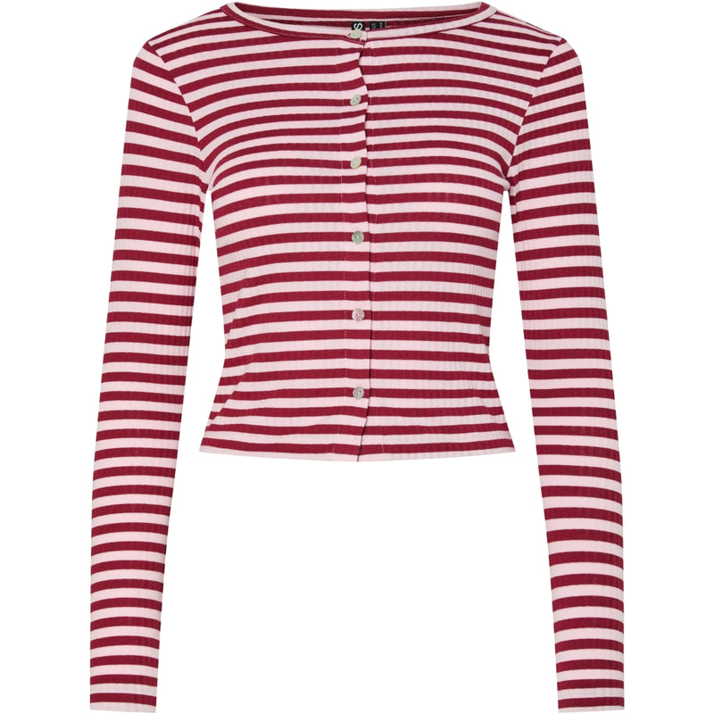 PIECES PIECES dame cardigan PCLAYA Cardigan Goji Berry Pink Tulle