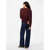 PIECES PIECES dame cardigan PCSILLY Cardigan Tawny Port MELANGE