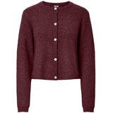 PIECES PIECES dame cardigan PCSILLY Cardigan Tawny Port MELANGE