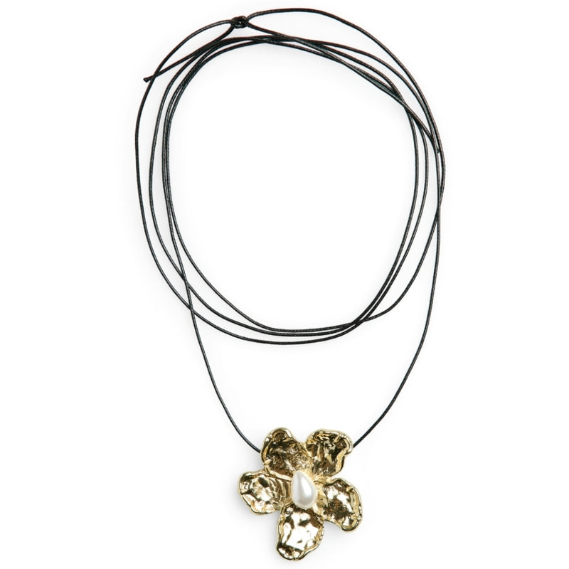 PIECES PIECES dame halskæde PCSANDRA Jewelry Gold Colour Black