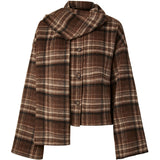 PIECES PIECES dame jakke PCAMALIA Jacket Fondue Fudge
