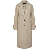 PIECES PIECES dame jakke PCBEATRICE Jacket White Pepper