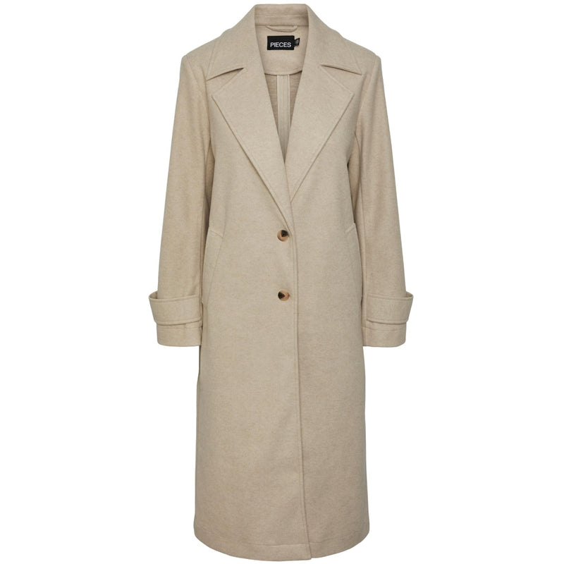 PIECES PIECES dame jakke PCBEATRICE Jacket White Pepper