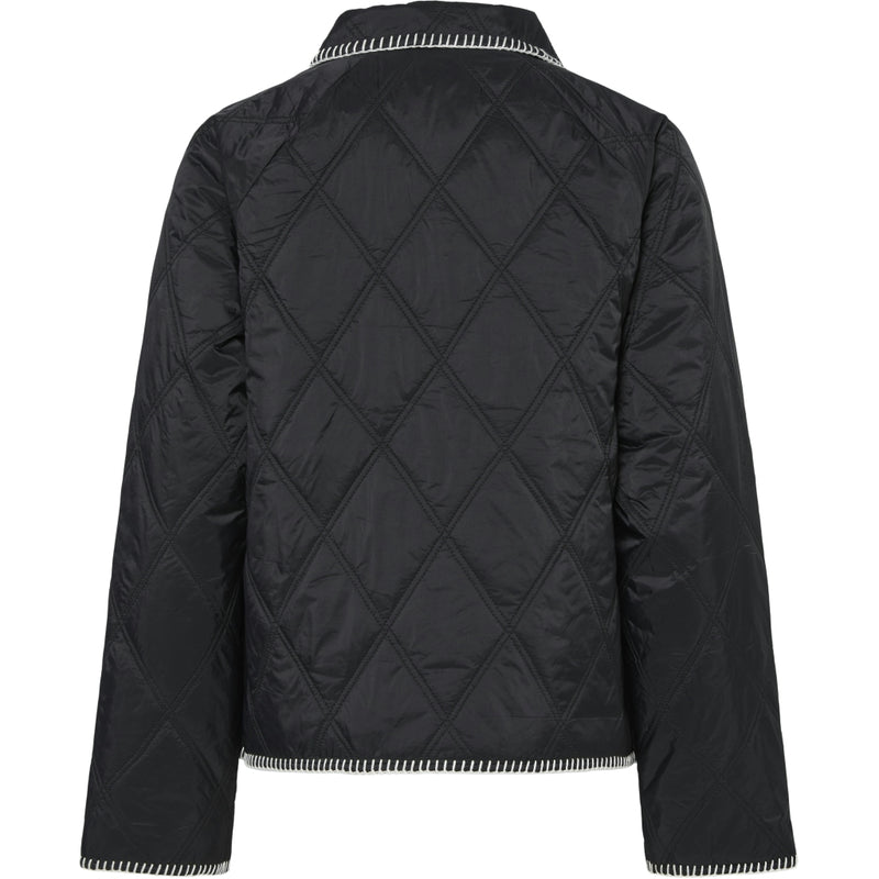 PIECES PIECES dame jakke PCNAIMA Jacket Black CLOUD DANCER TREAD