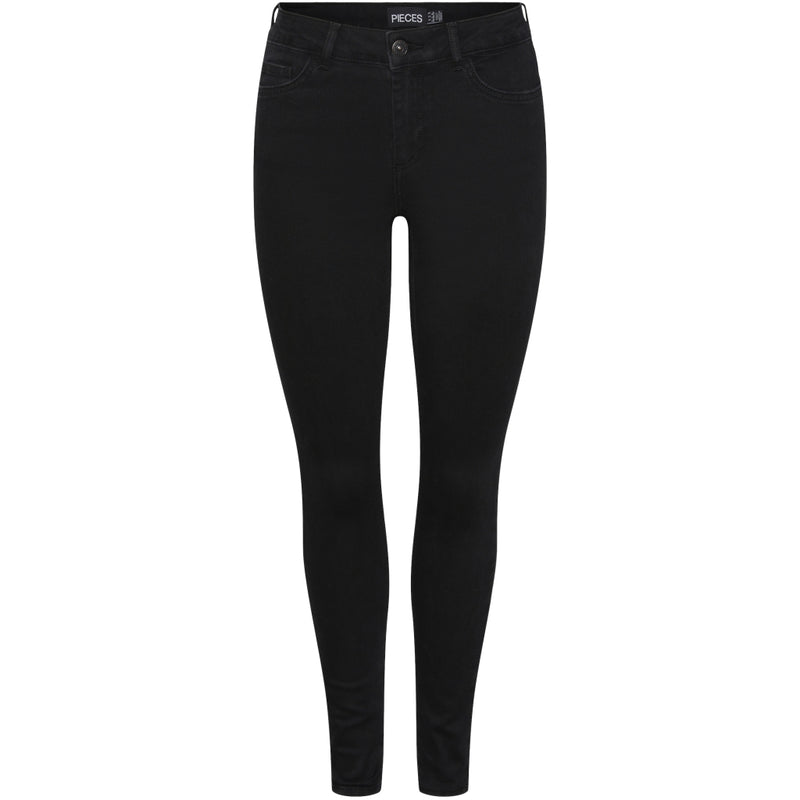 PIECES PIECES dame jeans PCDELLY Jeans Black Denim