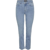 PIECES PIECES dame jeans PCDELLY Jeans Light Blue Denim