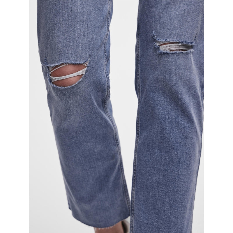 PIECES PIECES dame jeans PCLUNA Jeans Medium blue denim