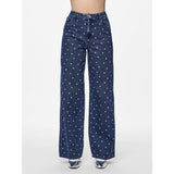 PIECES PIECES dame jeans PCNEA Restudsalg Medium Blue Denim Hearts