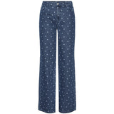 PIECES PIECES dame jeans PCNEA Restudsalg Medium Blue Denim Hearts