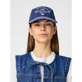 PIECES PIECES dame kasket PCLIHILDA Hats Bel Air Blue Detail The cote D'Azur yatch
