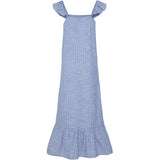 PIECES PIECES dame kjole PCAPIA Restudsalg Coronet Blue Stripes Bright white