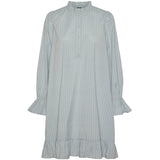 PIECES PIECES dame kjole PCASSRA Dress Blue Bell BRIGHT WHITE