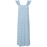 PIECES PIECES dame kjole PCFLORA Dress Cashmere Blue BLUE FLOWERS