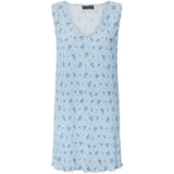 PIECES PIECES dame kjole PCFLORA Dress Cashmere Blue BLUE FLOWERS