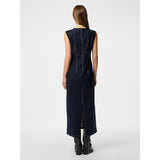 PIECES PIECES dame kjole PCFRANNA Dress Dark Blue Denim