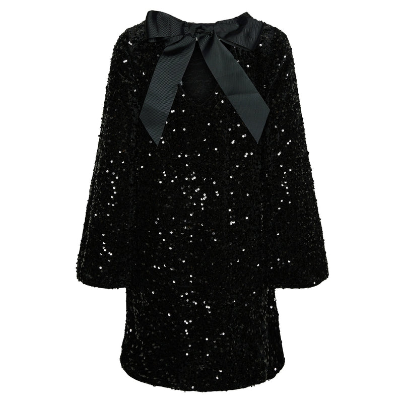 PIECES PIECES dame kjole PCKAM Dress Black Black sequins